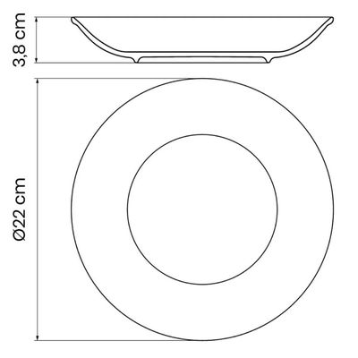 Aparelho de Jantar 24 Peças Tramontina Marrom Rustico em Porcelana Decorada Mesa Posta Elegante