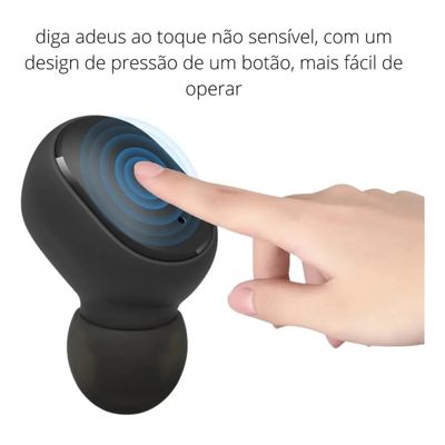 Fone De Ouvido Bluetooth 5.0 Par Sem Fio Duplo