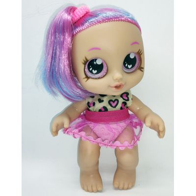 Boneca Rainbow Baby Fashion Cabelo Azul e Rosa 858 - Bambola