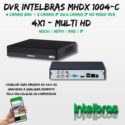Kit 3 Cameras Segurança Intelbras Full Color vhd 1120b Dvr 4ch Full C/ hd 500GB