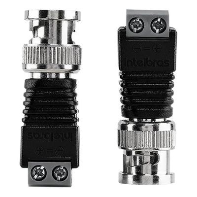 Kit 10 Peças Conector Com Borne Bcn Macho Intelbras Conex 1000