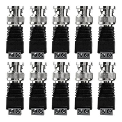 Kit 10 Peças Conector Com Borne Bcn Macho Intelbras Conex 1000