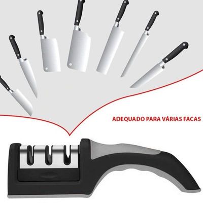 Amolador de Facas e Afiador com 03 Opções Profissional
