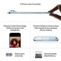 17618624341644 iPhone 17 Air Apple (256GB) Branco-nuvem, Tela de 6,5", 5G e Câmera de 48MP