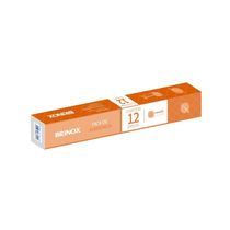 Conjunto de Facas de Sobremesa Brinox Turim Aço Inox 12 Peças Polido com Friso Aço Inox