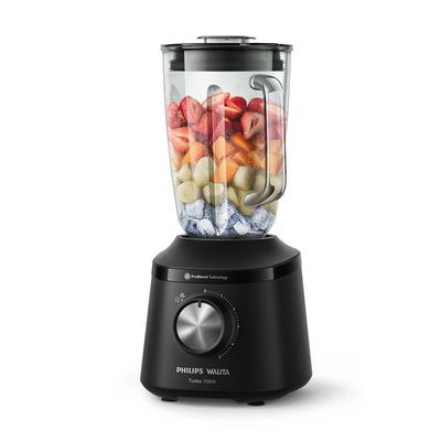 Liquidificador Philips Walita Série 3000 HR2272 700W 2L Jarra de Vidro 5 Velocidades Preto Preto / 110
