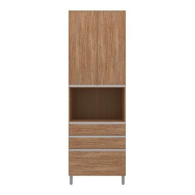 Paneleiro Bartira Amazonita com 2 Portas, 3 Gavetas, 3 Prateleiras e 71cm de largura - Damasco