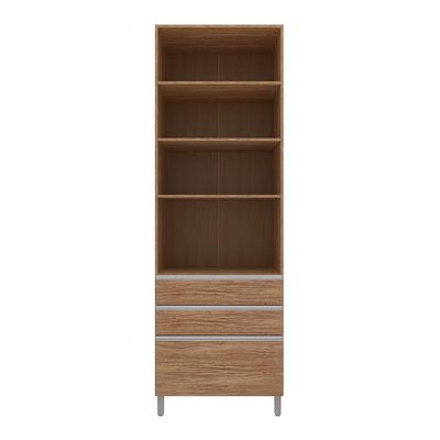 Paneleiro Bartira Amazonita com 2 Portas, 3 Gavetas, 3 Prateleiras e 71cm de largura - Damasco