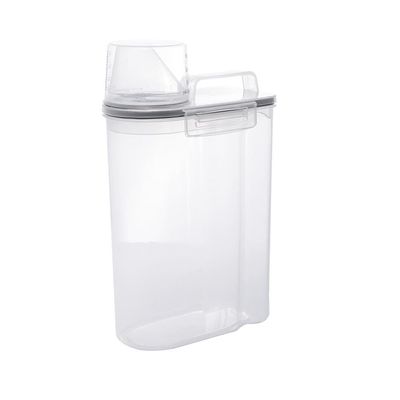 Pote Hermético Plástico Lyor My Box 2,5L Multiuso com Tampa Vedada e Copo Medidor Transparente