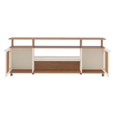 Rack Artely Ipanema para TV`s de até 75 - Cinamomo/Off White