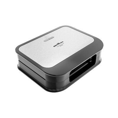 Sanduicheira e Grill Britânia BGR25B com Revestimento antiaderente, Trava de Fechamento e Base Antiderrapante  Preto/Inox Preto,Inox / 110