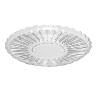 Conjunto 6 Xícaras Chá Wolff Pétala 200ml Vidro com Pires Elegante Transparente