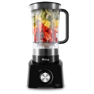 Liquidificador Philco PLQ11A 1050W 2,7L 4 Velocidades Função Tritura Gelo Preto Preto / 110