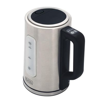 Chaleira Elétrica Black+Decker KEPG Gourmand Gris 1,7L Seletor de Temperatura LED Azul Inox Inox / 220