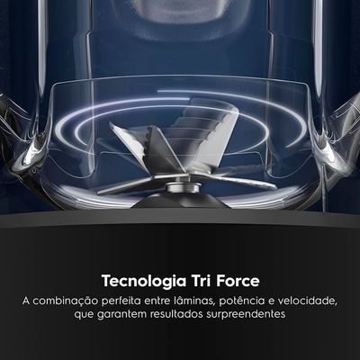 Liquidificador Electrolux EBL1300 Efficient TriForce 1300W 3,2L Preto Preto / 110