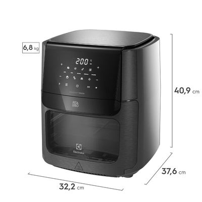 Fritadeira Airfryer Oven Electrolux EAF85 Experience Rita Lobo 12L 1700W 5 em 1 Grafite Grafite / 110