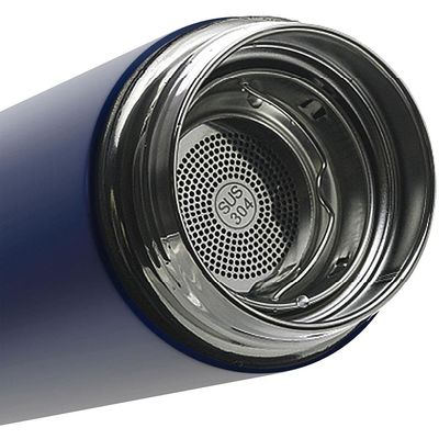 Garrafa Térmica Wolff com Termômetro Led Azul - 500ml