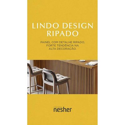 Painel de Ilha Nesher em MDF 15mm - 120cm de largura  Freijó