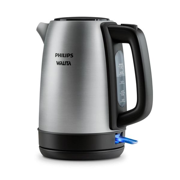 Chaleira Elétrica Philips Walita S3000 HD9350 1,7L Desligamento Automático Filtro Micromesh Inox Inox / 220