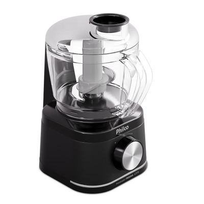 Processador de Alimentos Philco PMN04A 420W 500ml Trava de Segurança Preto Preto / 110