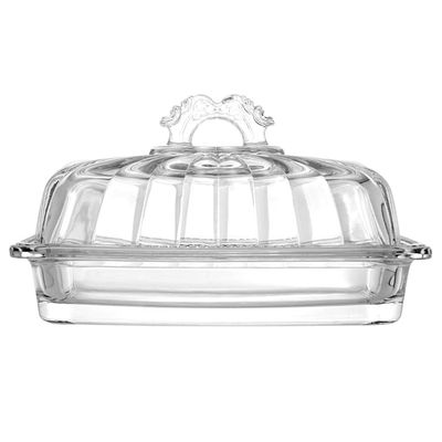 Manteigueira de Cristal Ecológico Lyor Imperial - 10x17x10,5cm