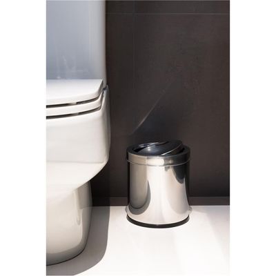 Lixeira Brinox com Tampa Basculante 3032/201 em Inox - 3,2 L Inox