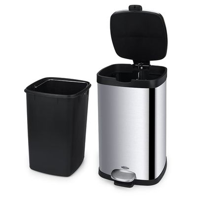 Lixeira Brinox com Pedal e Balde Frame Inox - 12 L Inox