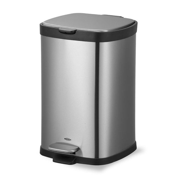 Lixeira Brinox com Pedal e Balde Frame Inox - 12 L Inox