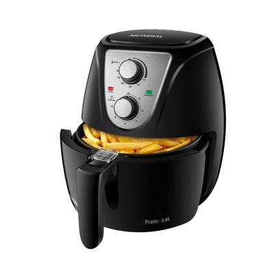 Fritadeira Elétrica Air Fryer Mondial Pratic AF-36-BI 3,6L Inox/Preta - 110V UNICA