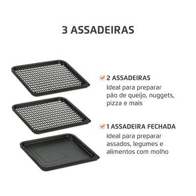 Fritadeira Air Fryer Forno Oven 12L 110V - Mondial UNICA