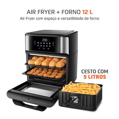 Fritadeira Air Fryer Forno Oven 12L 110V - Mondial UNICA