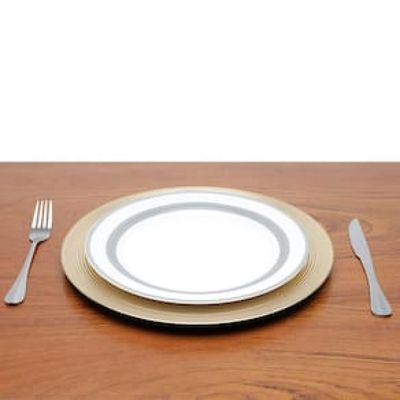 Sousplat de Plástico Wolff Mesa Dourado - 33 cm