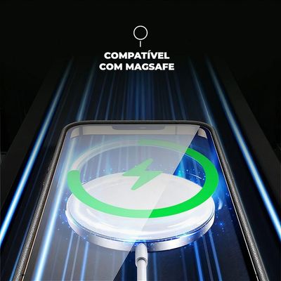 Capa para iPhone 14 - Magsafe TechCouro - Preta - Gshield