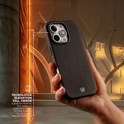 Capa para iPhone 14 - Magsafe TechCouro - Preta - Gshield