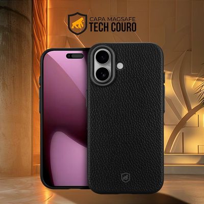 Capa para iPhone 14 - Magsafe TechCouro - Preta - Gshield