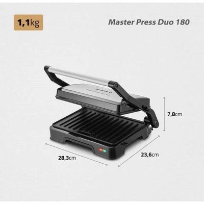 Sanduicheira/Grill Master Press 180 Mondial Preto/inox 110V