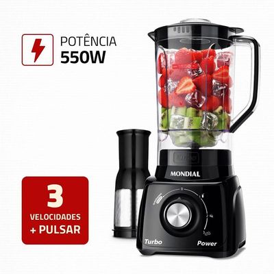 Liquidificador Turbo Power Mondial 550W L-99 FB 110V