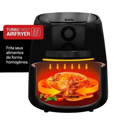 Fritadeira Sem óleo Air Fryer Chef Gourmet 4,2l Titanium Eaf42t 127v - Eos 127v
