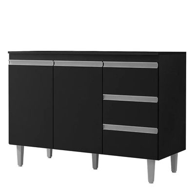 Balcão Gabinete Cozinha Andreia 100cm 2 Porta S-t Ajl Móveis