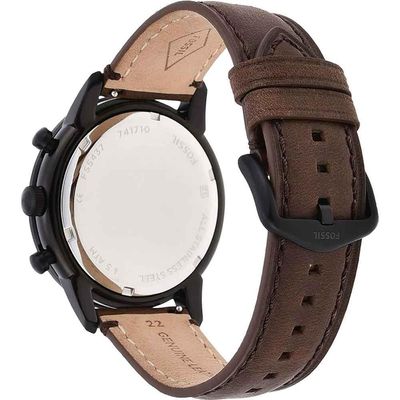 Relógio Fossil Masculino Ref: Fs5437/0mn Cronógrafo Black