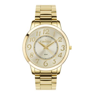 Relógio Condor Feminino Ref: Co2035nqu/4x Casual Dourado