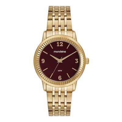 Relogio Mondaine Feminino Ref: 32919lpmvde2 Casual Dourado