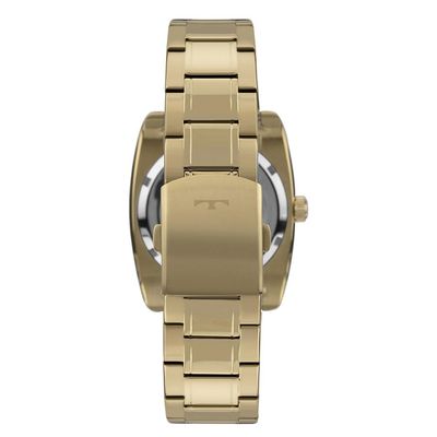 Relógio Technos Masculino Ref: 8205om/1p Automático Retangular Dourado