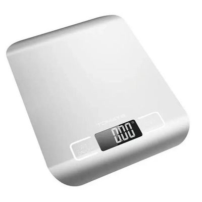 Balança Digital Cozinha Alta Precisão 1g até 10Kg Dieta e Nutrição Inox