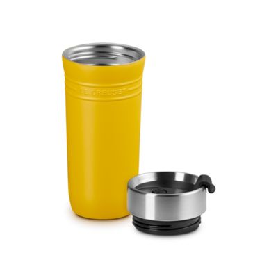 CANECA LE CREUSET TÉRMICA ON THE GO EM AÇO INOXIDÁVEL 350ML AMARELO NECTAR 41067196720001