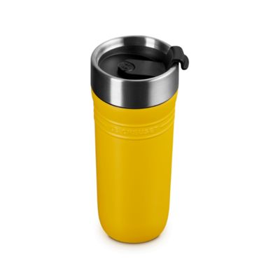 CANECA LE CREUSET TÉRMICA ON THE GO EM AÇO INOXIDÁVEL 350ML AMARELO NECTAR 41067196720001