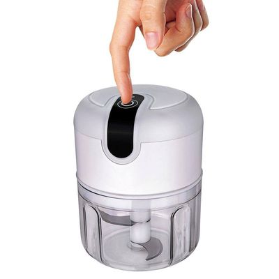 Mini Processador de Alimentos Euro 3 Lâminas Cabo USB - Branco
