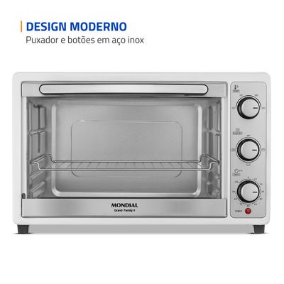 Forno Elétrico 52L Grand Family II Mondial Branco/Inox 1800W - FRN-52-W 127V