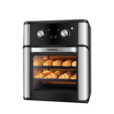 Fritadeira Air Fryer Forno Oven 12L Mondial Preto 2000W - AFON-12L-AB 220V