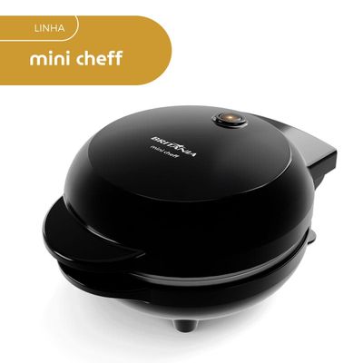 Mini Grill e Sanduicheira Britânia 550W Chapas Lisas BGRE03A 220V